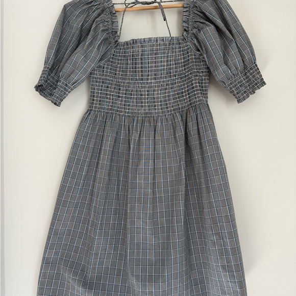 Hill House Gray Plaid Mini Dress - Picture 3 of 7